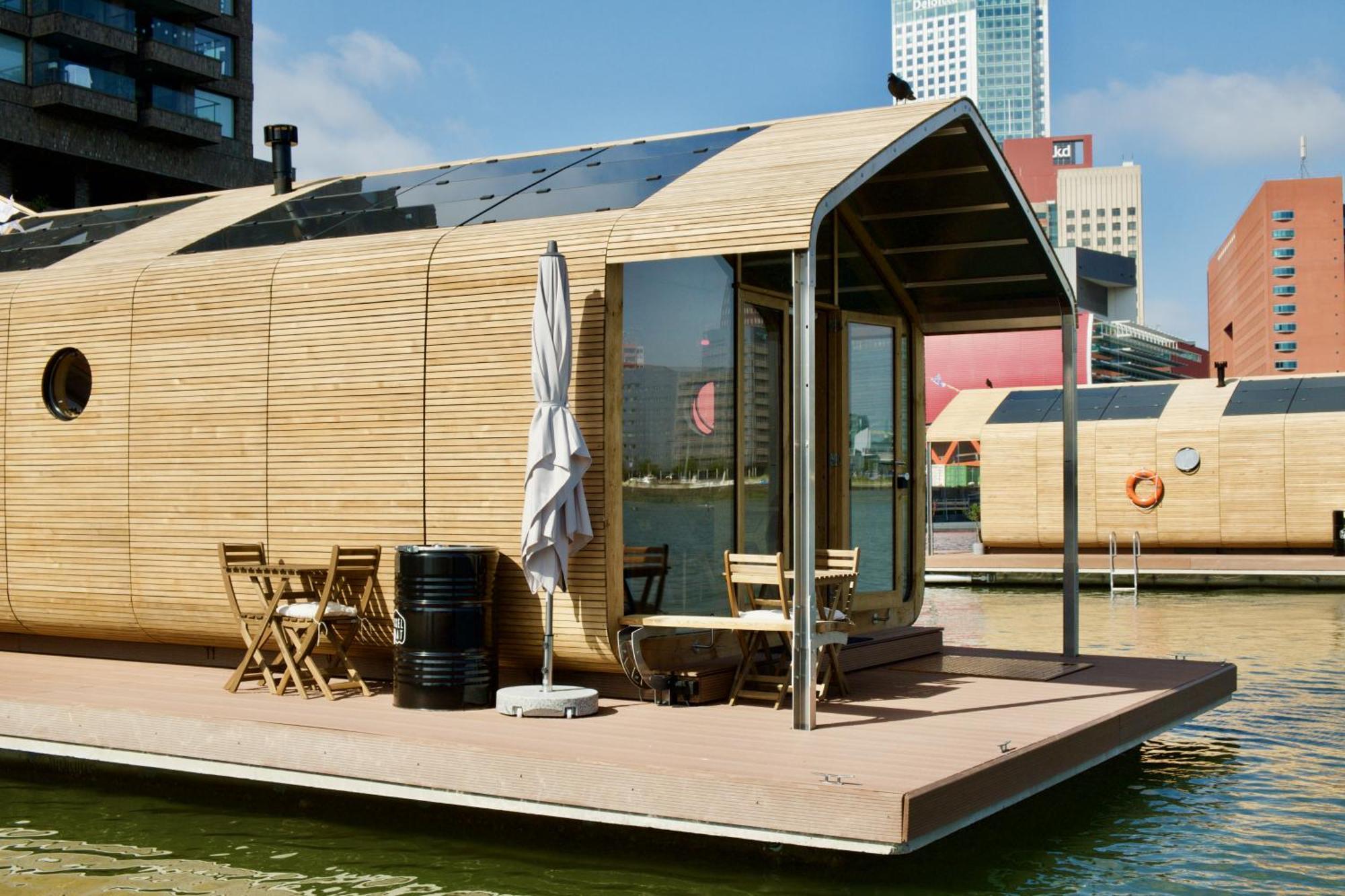 Wikkelboat Nr4 at Floating Rotterdam Rijnhaven Villa Eksteriør bilde